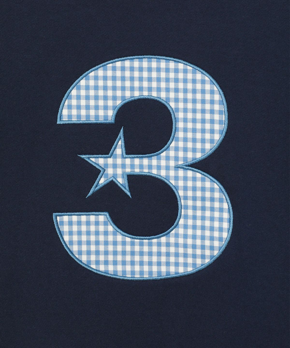 바우프(BAUF) 3 logo 엔젤 맨투맨 [네이비]