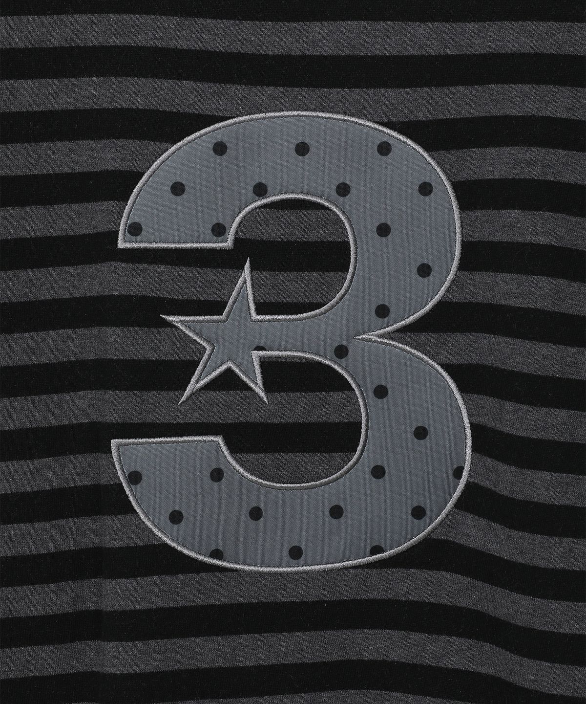 바우프(BAUF) 3 logo 엔젤 맨투맨 [스트라이프 블랙]