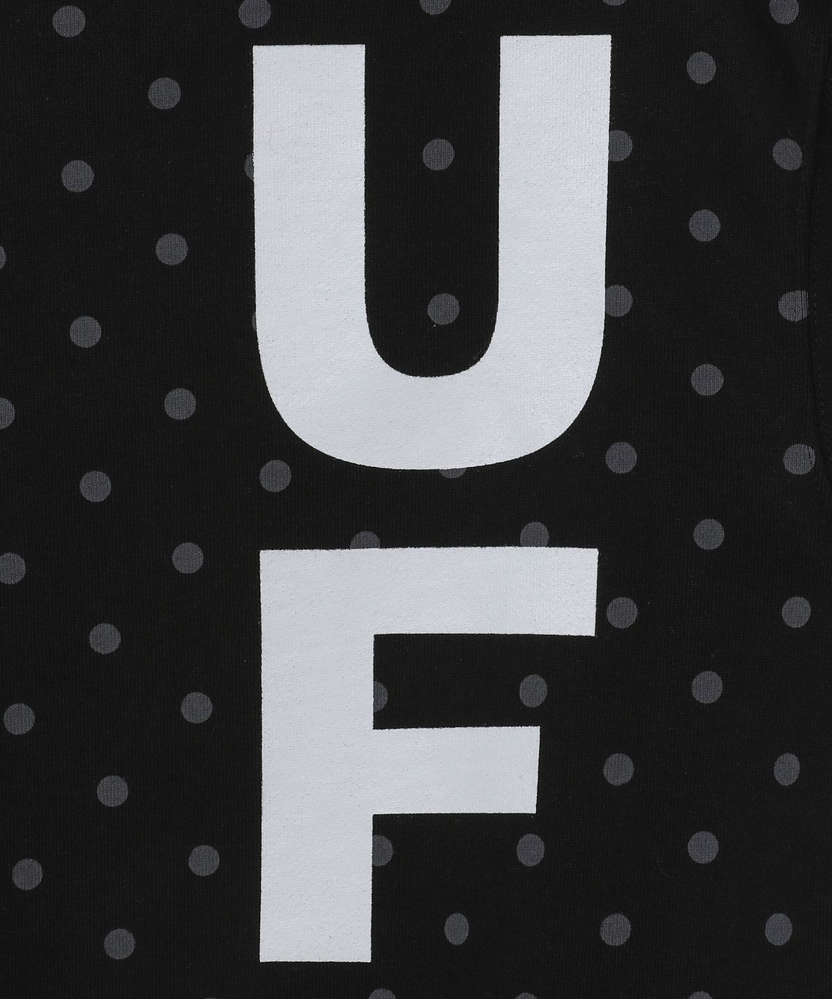바우프(BAUF) B logo 슬림핏 후드 티셔츠 [도트 블랙]