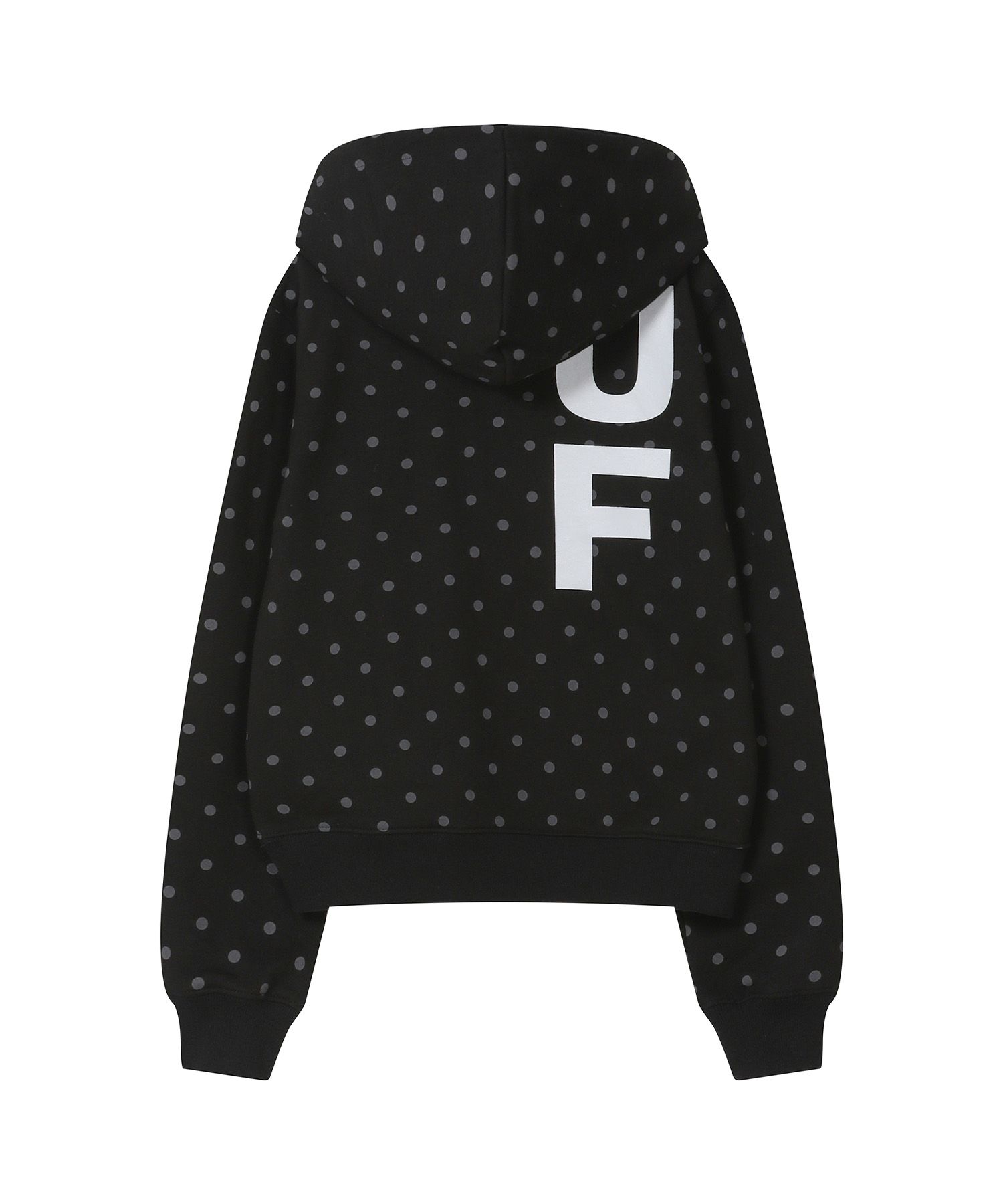 MUSINSA公式 | BAUF Bロゴスリムフィットフードパーカー[ドットブラック]