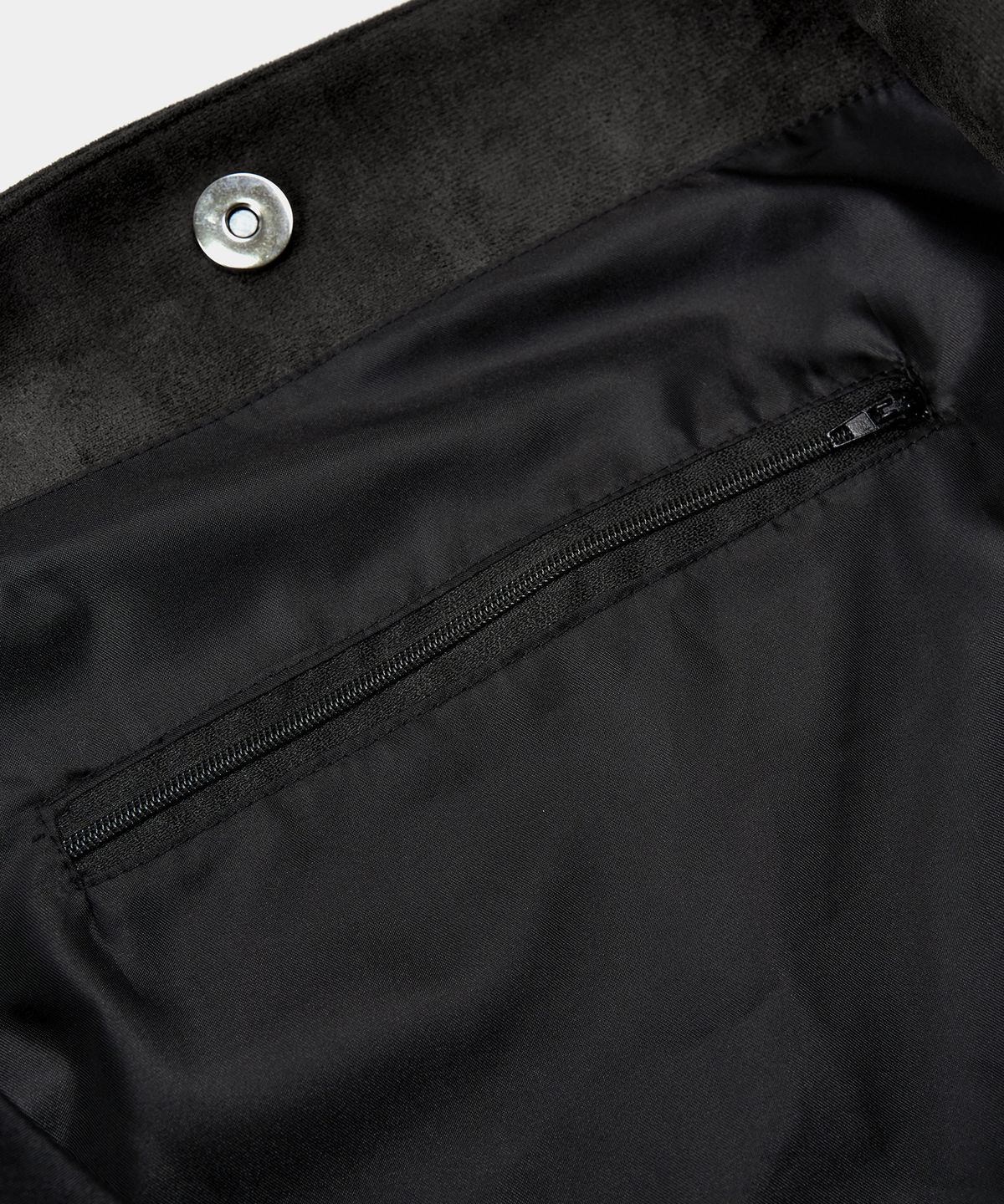 엑스컨테이너(EXCONTAINER) 뮤티드 스웨이드 크로스 백 (BLACK)