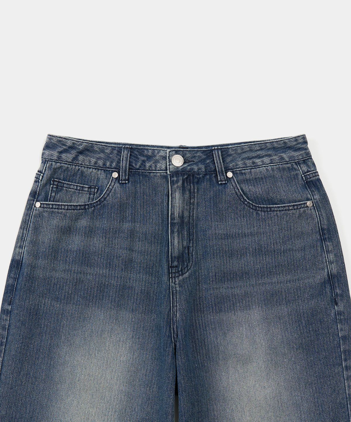 엑스컨테이너(EXCONTAINER) 코듀로이 와이드 데님 팬츠 (WASHED BLUE)