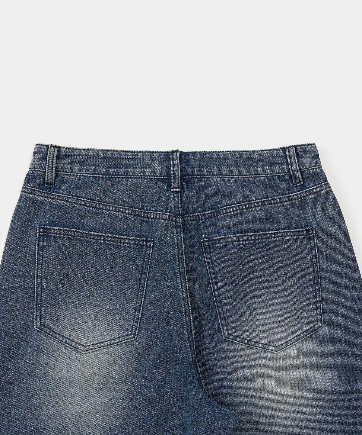 엑스컨테이너(EXCONTAINER) 코듀로이 와이드 데님 팬츠 (WASHED BLUE)