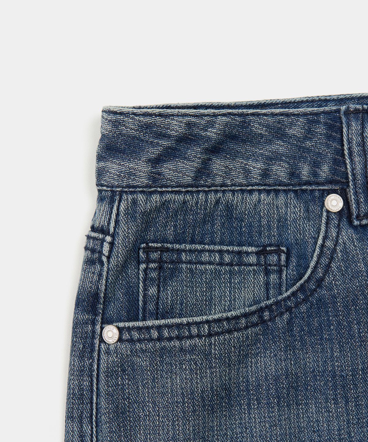 엑스컨테이너(EXCONTAINER) 코듀로이 와이드 데님 팬츠 (WASHED BLUE)