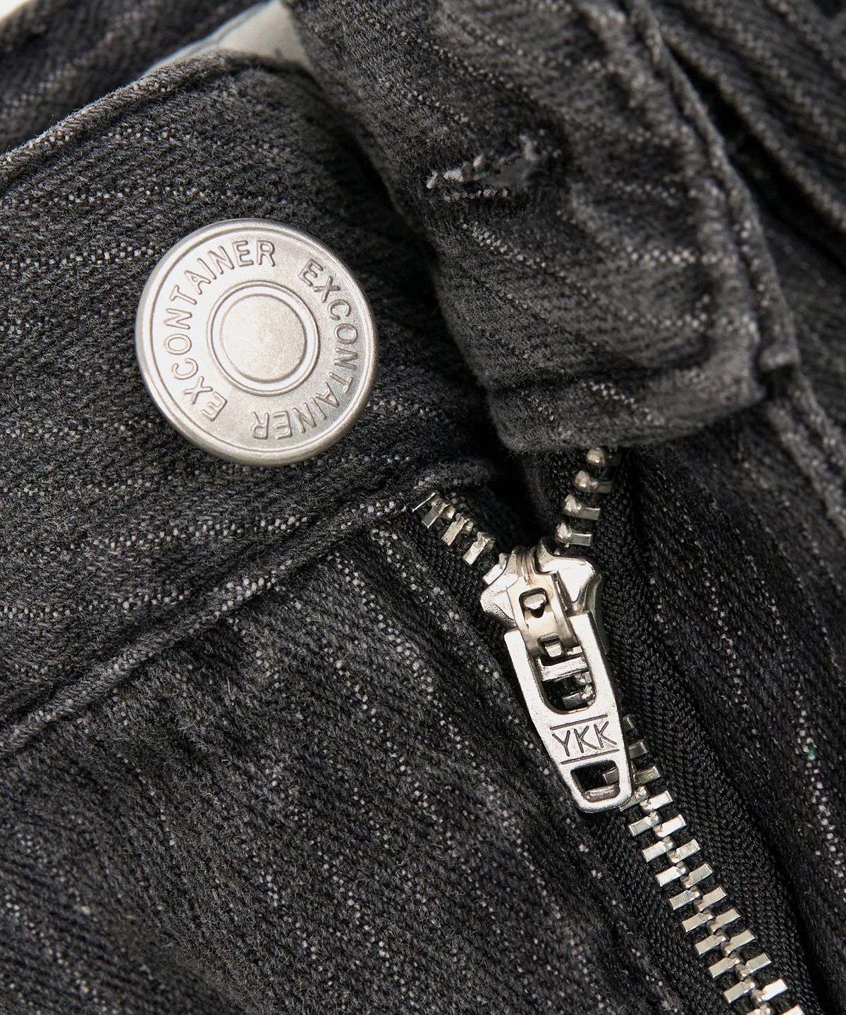 엑스컨테이너(EXCONTAINER) 코듀로이 와이드 데님 팬츠 (WASHED GREY)