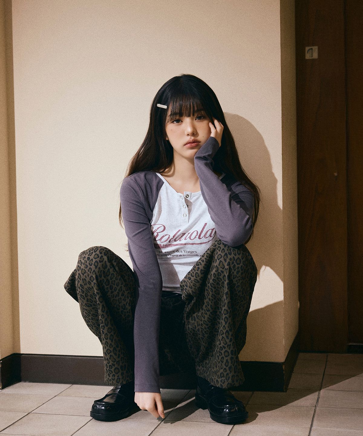 로라로라(ROLAROLA) VINTAGE LOGO RAGLAN T-SHIRT M/WH+CH