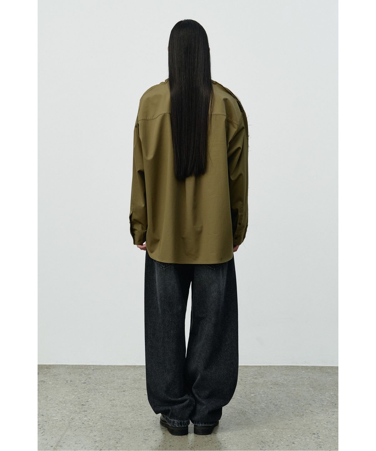 래코드(RECODE) Back-Paneled Sweatshirt RKTAA25608GYX
