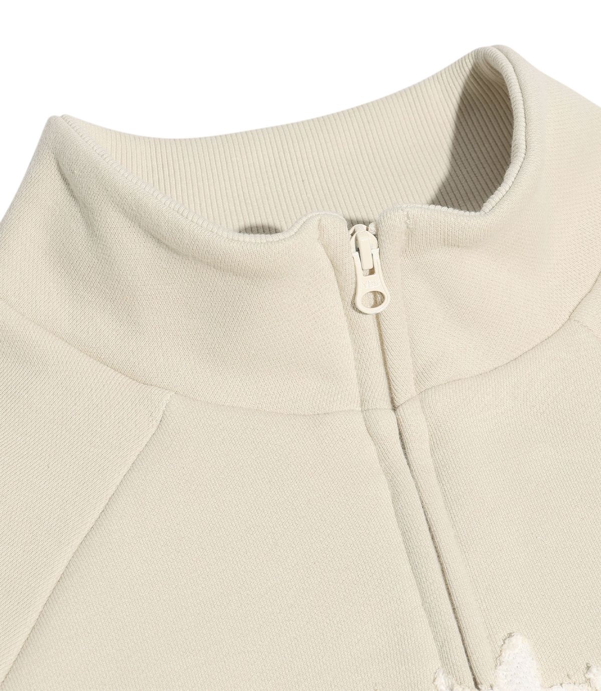 나이스고스트클럽(NICEGHOSTCLUB) 3STARS SWEAT JERSEY ZIP UP_IVORY(NG2EFUM486A)