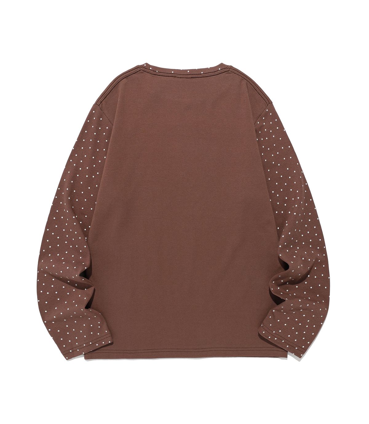 나이스고스트클럽(NICEGHOSTCLUB) WRESTLING STAR L/S TEE_BROWN(NG2FFUT552A)