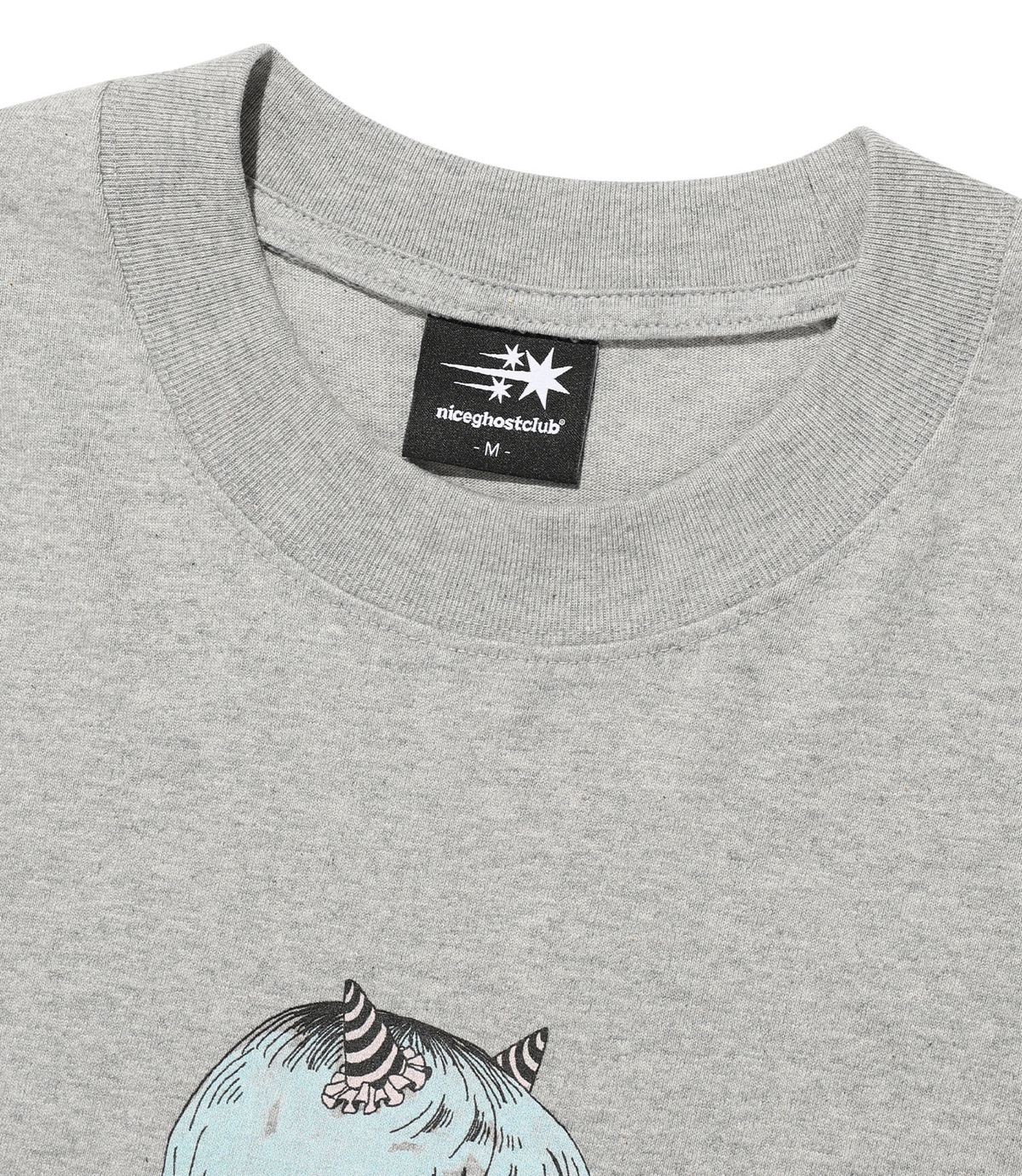 나이스고스트클럽(NICEGHOSTCLUB) LITTLE DEVIL GIRL BIG BIG L/S TEE_GREY(NG2FFUT553A)