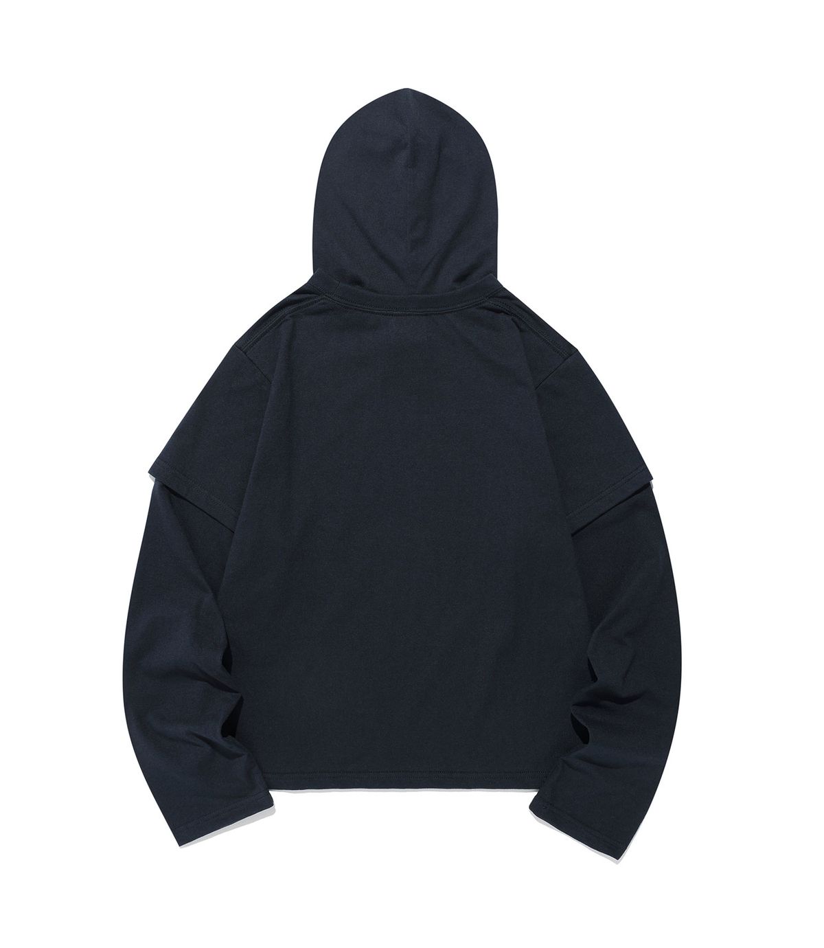 나이스고스트클럽(NICEGHOSTCLUB) THINK LAYERED L/S HOODIE_NAVY(NG2FFUT557A)