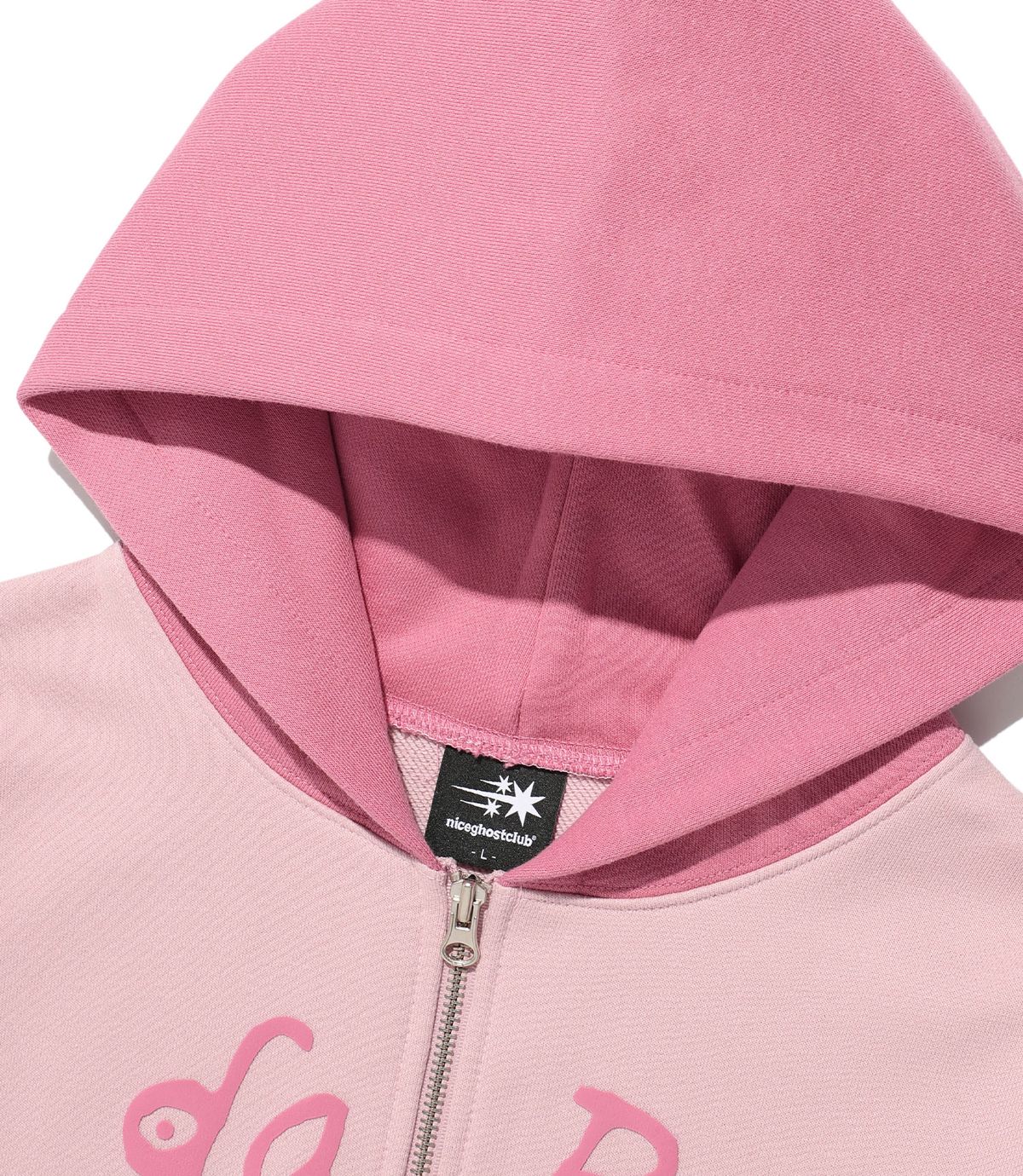 나이스고스트클럽(NICEGHOSTCLUB) DARK FANTASY HOODIE ZIP UP_PINK(NG2FFUM483A)