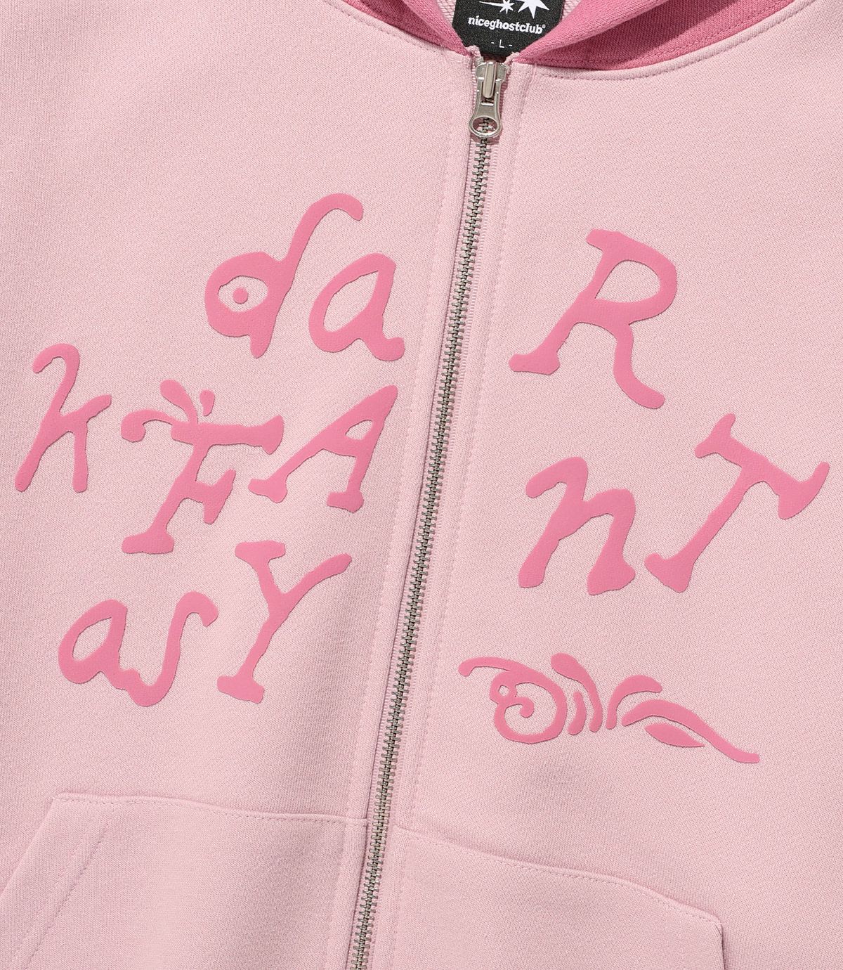 나이스고스트클럽(NICEGHOSTCLUB) DARK FANTASY HOODIE ZIP UP_PINK(NG2FFUM483A)