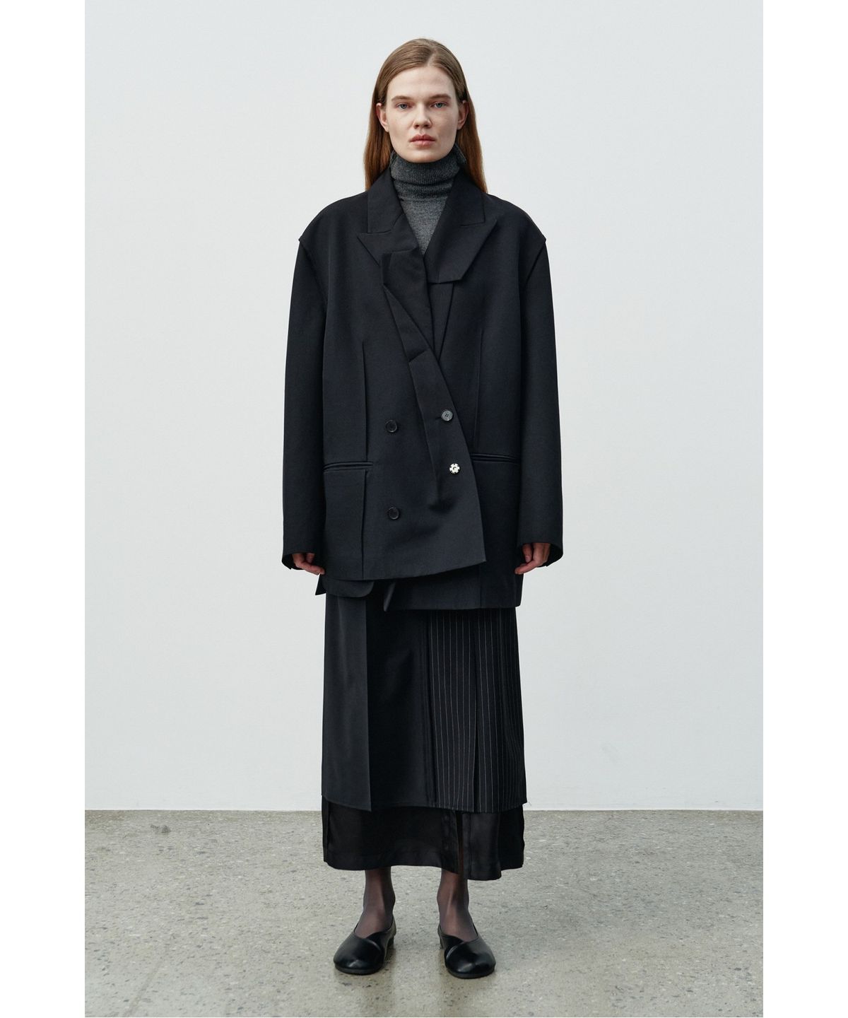 래코드(RECODE) Half and Half Skirt RQKAA25532BKX