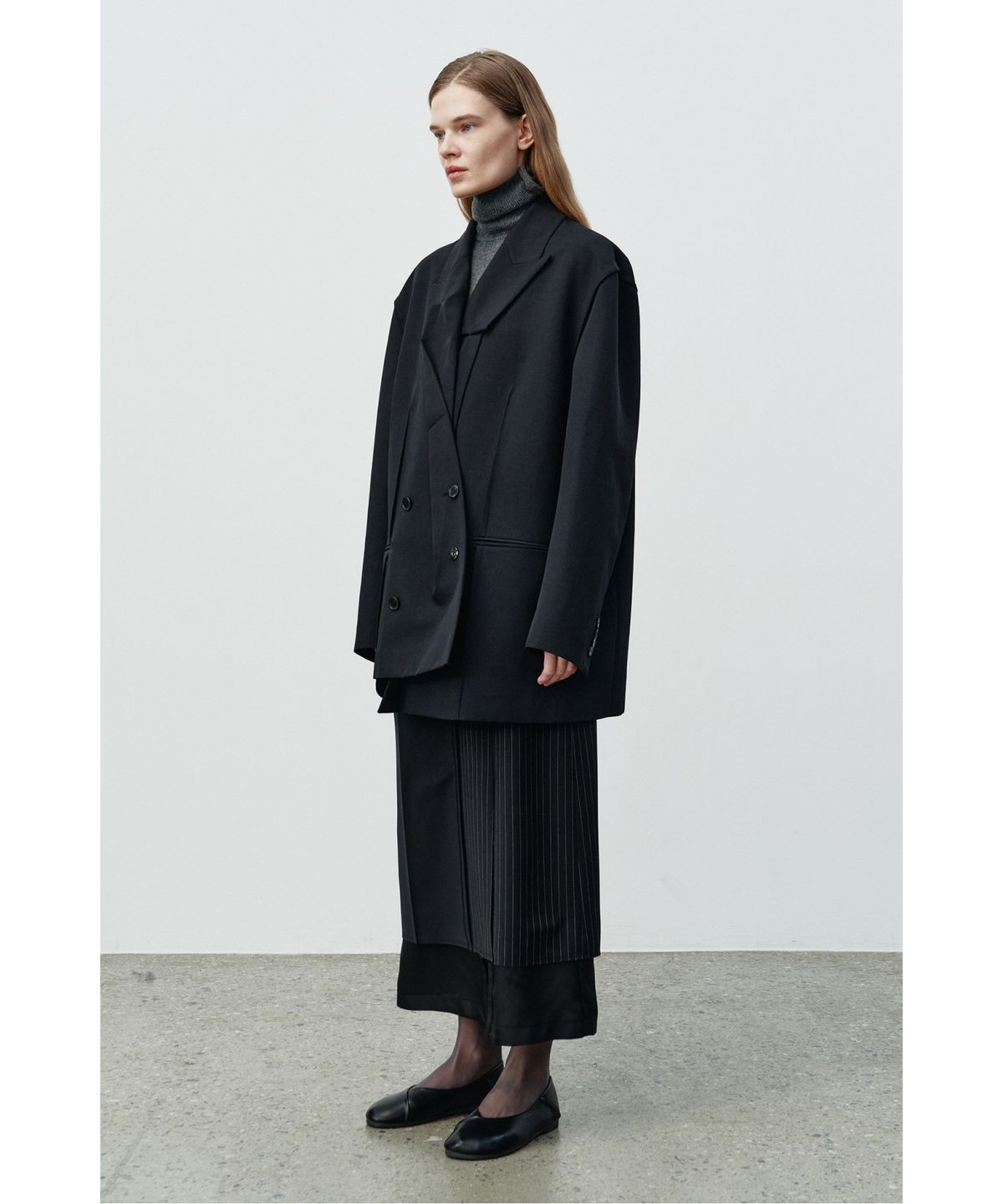 래코드(RECODE) Half and Half Skirt RQKAA25532BKX
