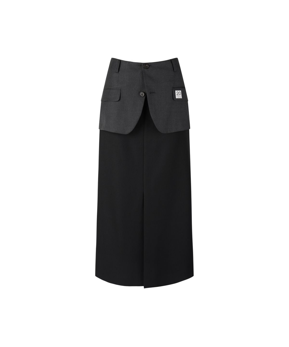 래코드(RECODE) Half Jacket Mixed Skirt RQKAA25534BKX