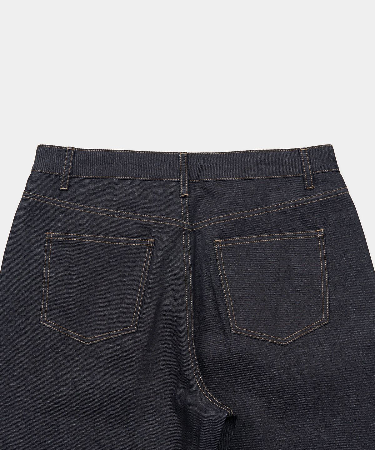 엑스컨테이너(EXCONTAINER) 세미 와이드 로우 데님 팬츠 (RAW INDIGO)