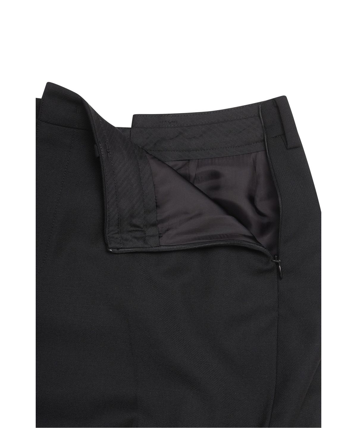 래코드(RECODE) Asymmetric Pleats Skirt RQKAA25537BKX