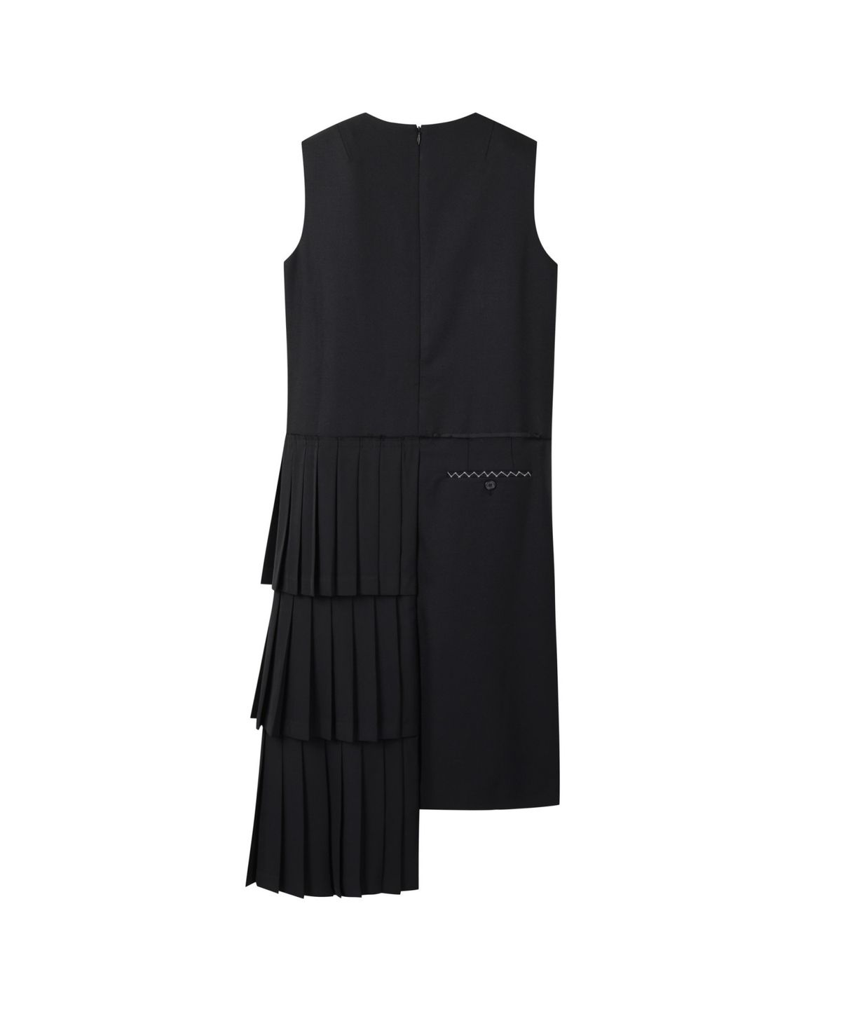 래코드(RECODE) Pleats Layered Sleeveless Dress RQDAA25540BKX