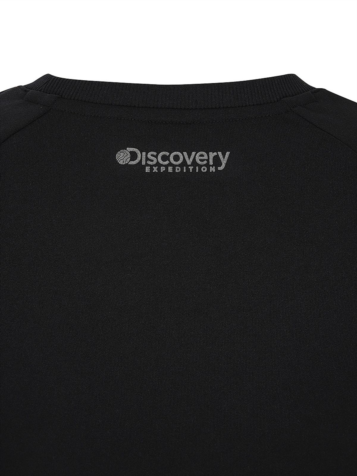 디스커버리 익스페디션(DISCOVERY EXPEDITION) 여성 세미크롭 맨투맨 (BLACK)