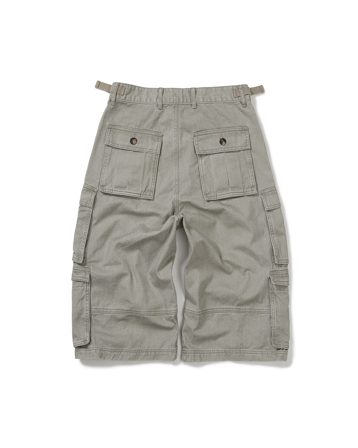 카락터(KARACTOR) Wanderer cargo bermuda pants / Cement gray