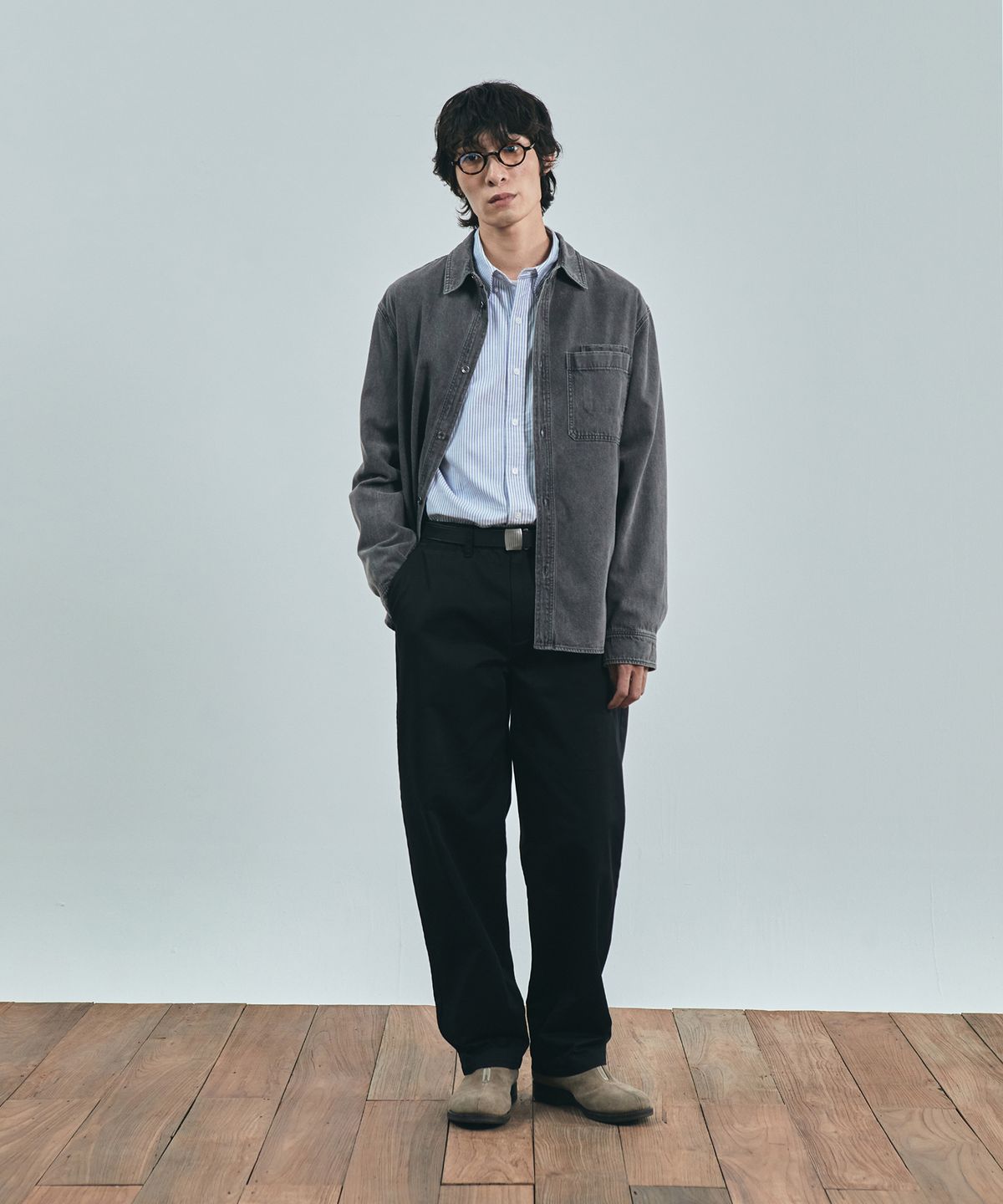 유니폼브릿지(UNIFORM BRIDGE) basic cotton chino pants black