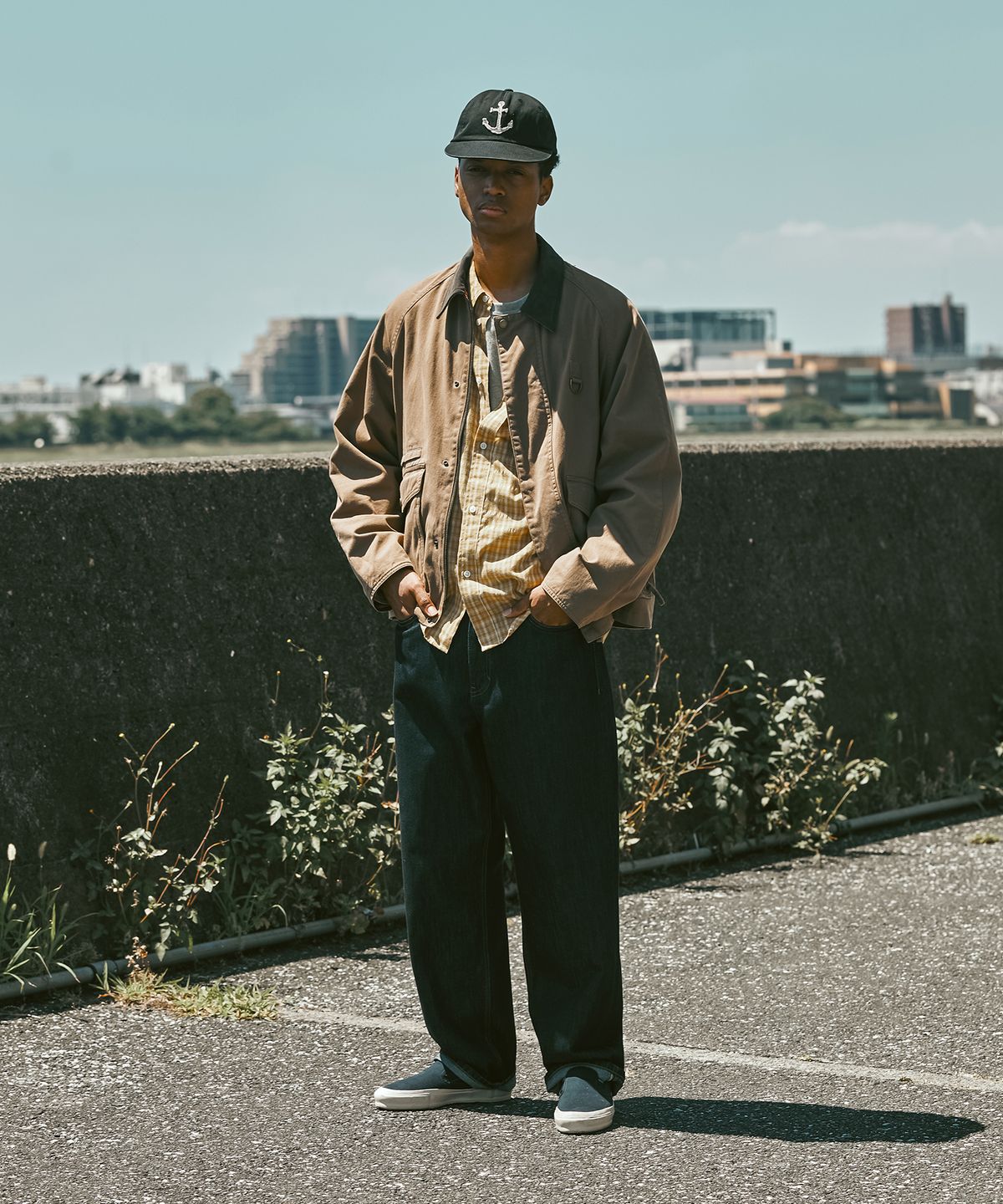 유니폼브릿지(UNIFORM BRIDGE) 002 denim pants regular fit 11.5oz indigo one washed