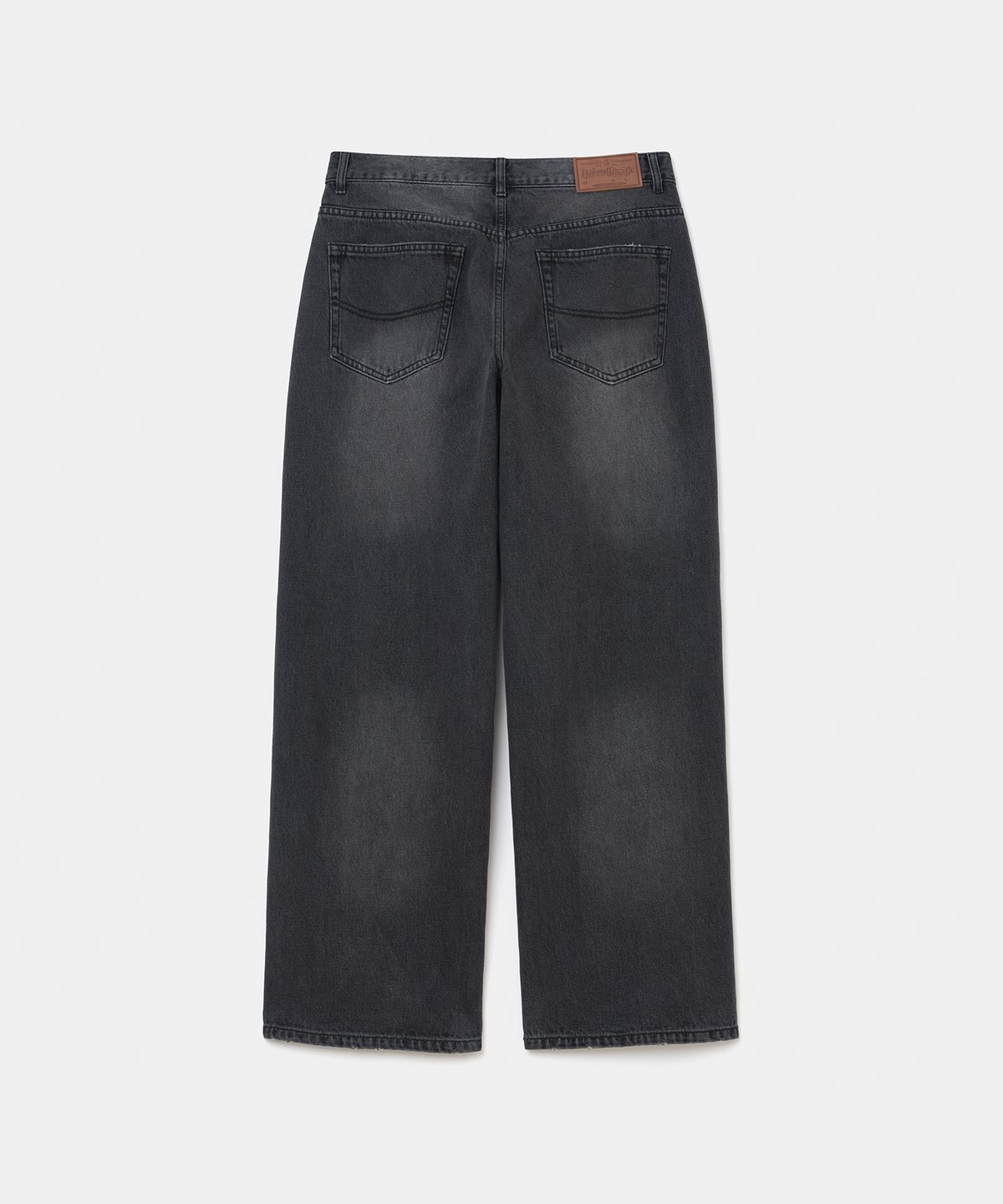 유니폼브릿지(UNIFORM BRIDGE) 001 denim pants wide fit 12.5oz black
