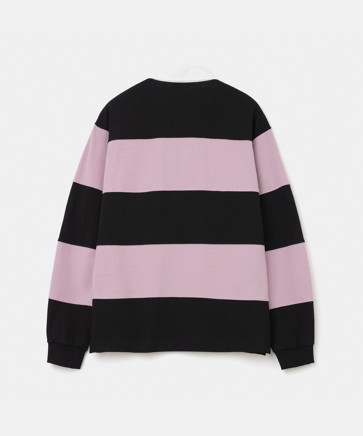 유니폼브릿지(UNIFORM BRIDGE) stripe rugby l/s t-shirt pink