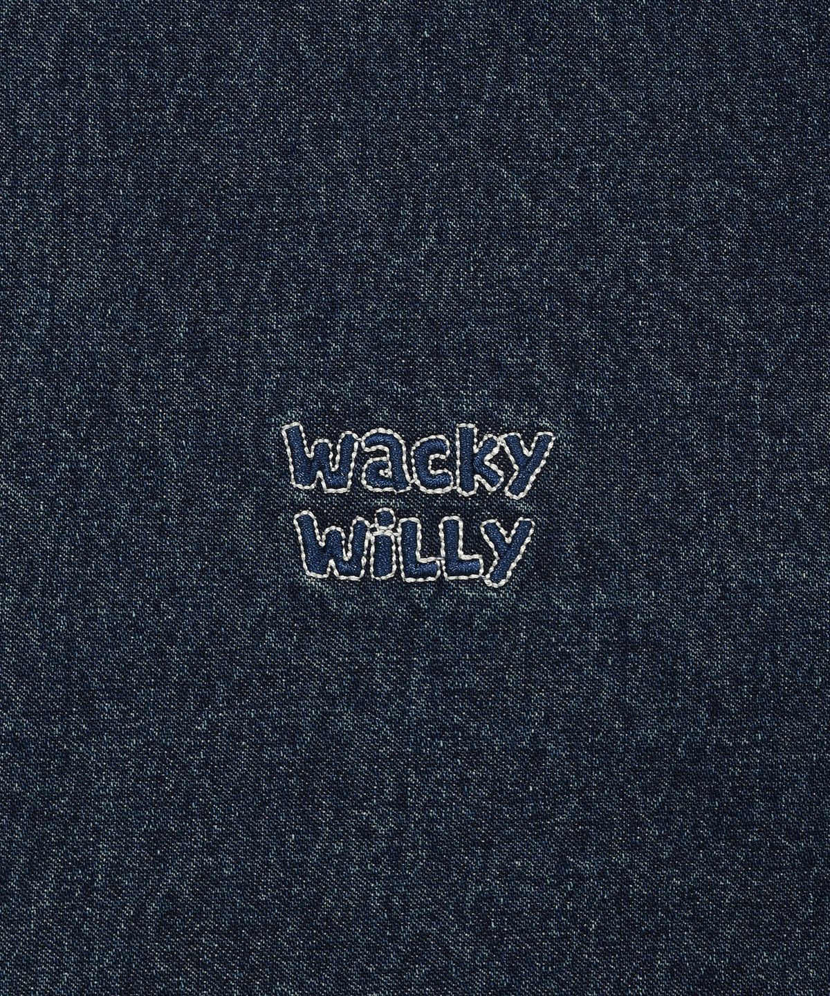 와키윌리(WACKY WILLY) 데님 긴팔셔츠 인디고