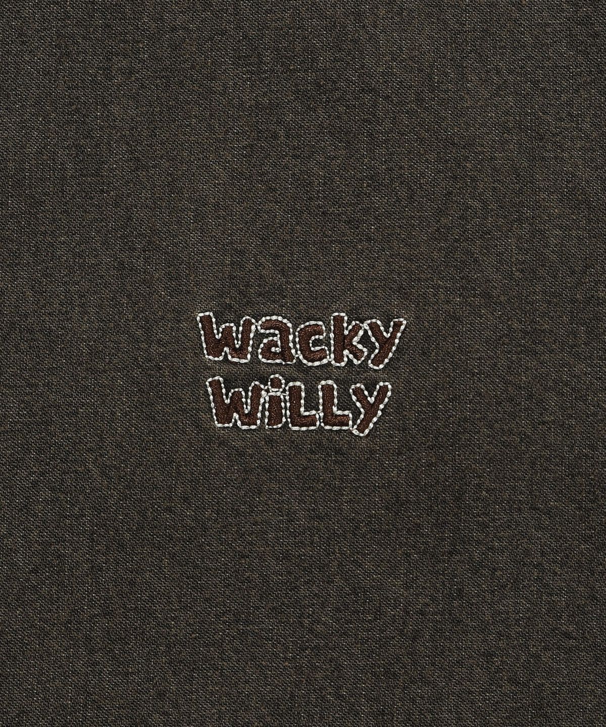 와키윌리(WACKY WILLY) 데님 긴팔셔츠 브라운