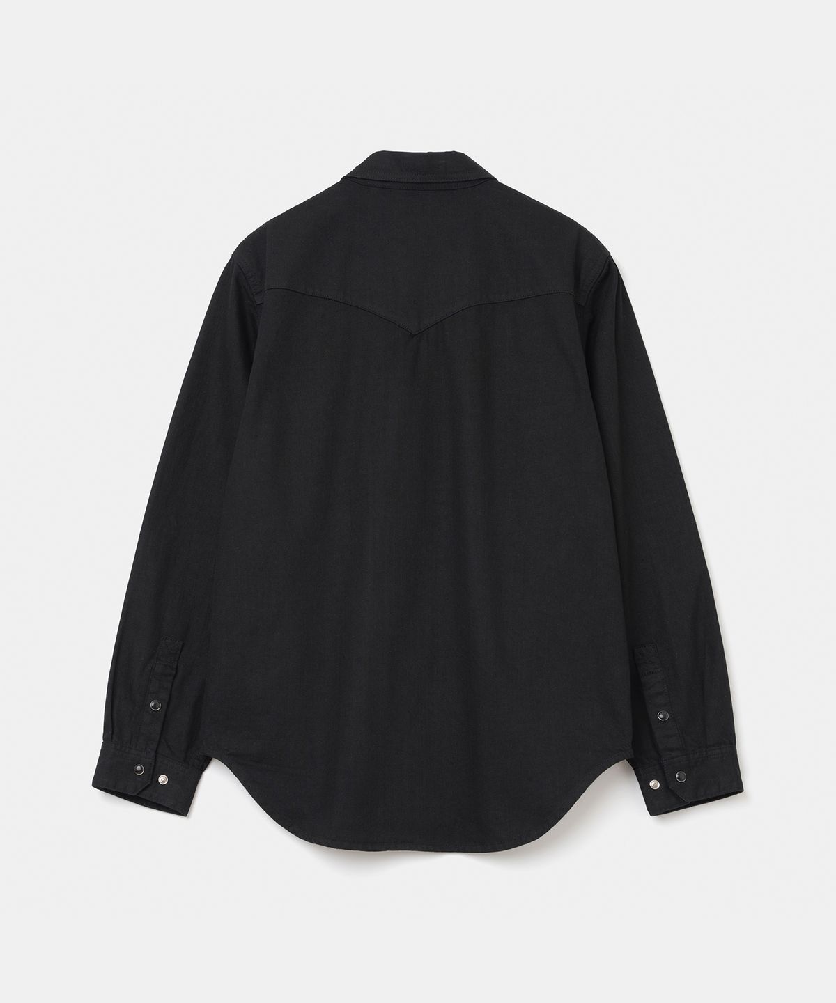 유니폼브릿지(UNIFORM BRIDGE) western denim shirt 10oz black one washed