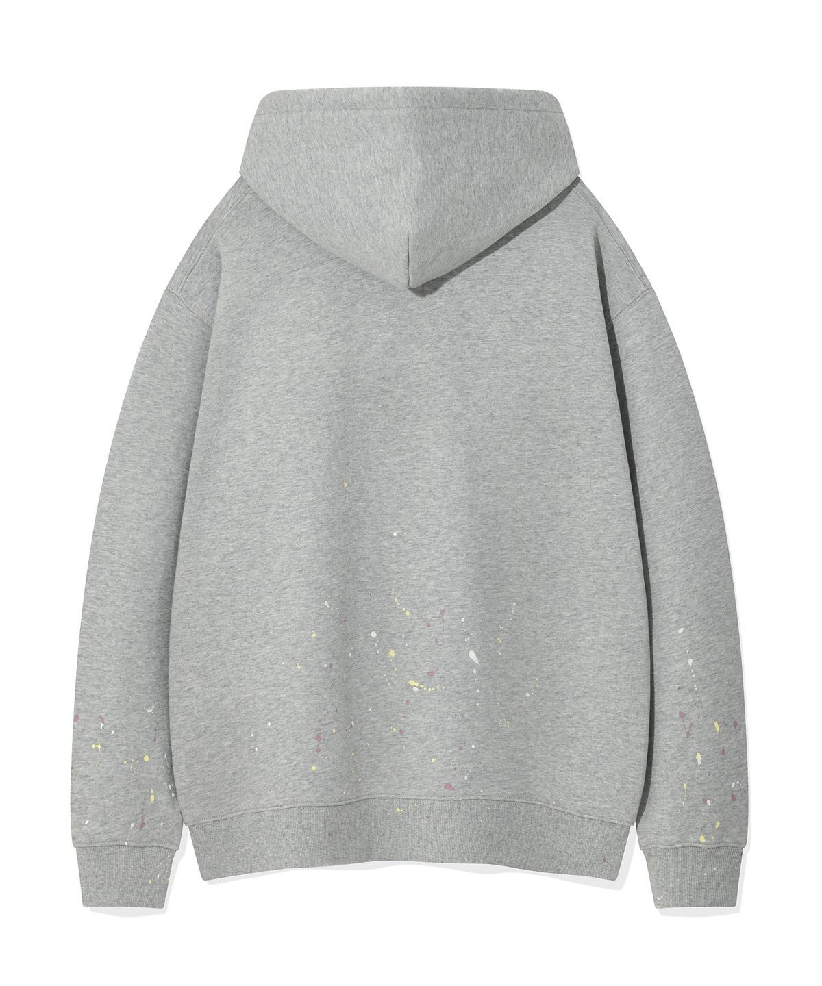 와키윌리(WACKY WILLY) 타이포로고 그런지 후드 스웻 그레이