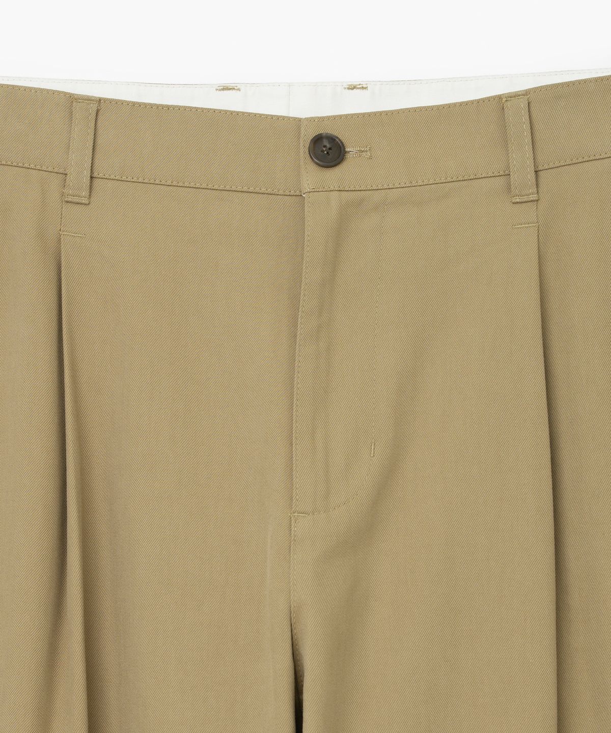 유니폼브릿지(UNIFORM BRIDGE) one tuck sports pants beige