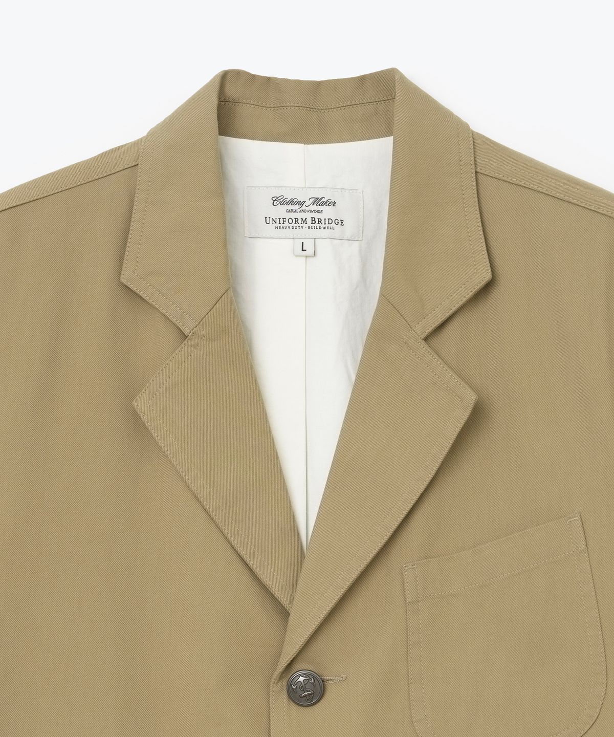 유니폼브릿지(UNIFORM BRIDGE) anchor button sports jacket beige