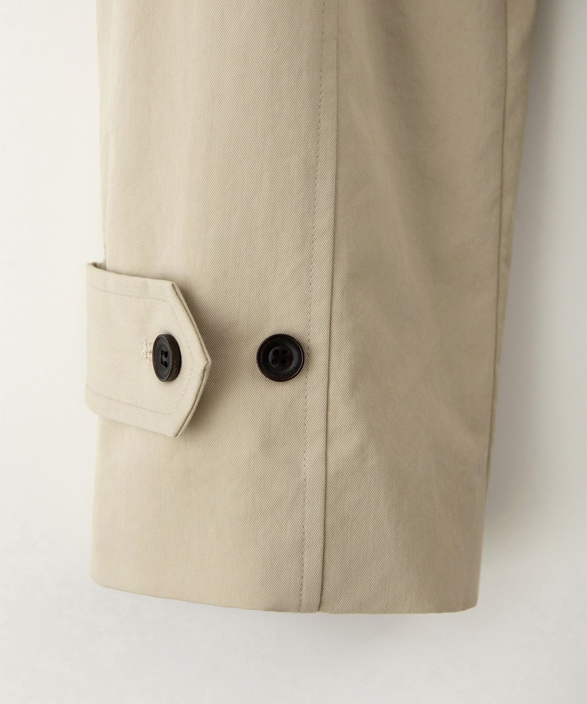 썸웨어버터(SOMEWHEREBUTTER) Mode Trench Coat - Beige