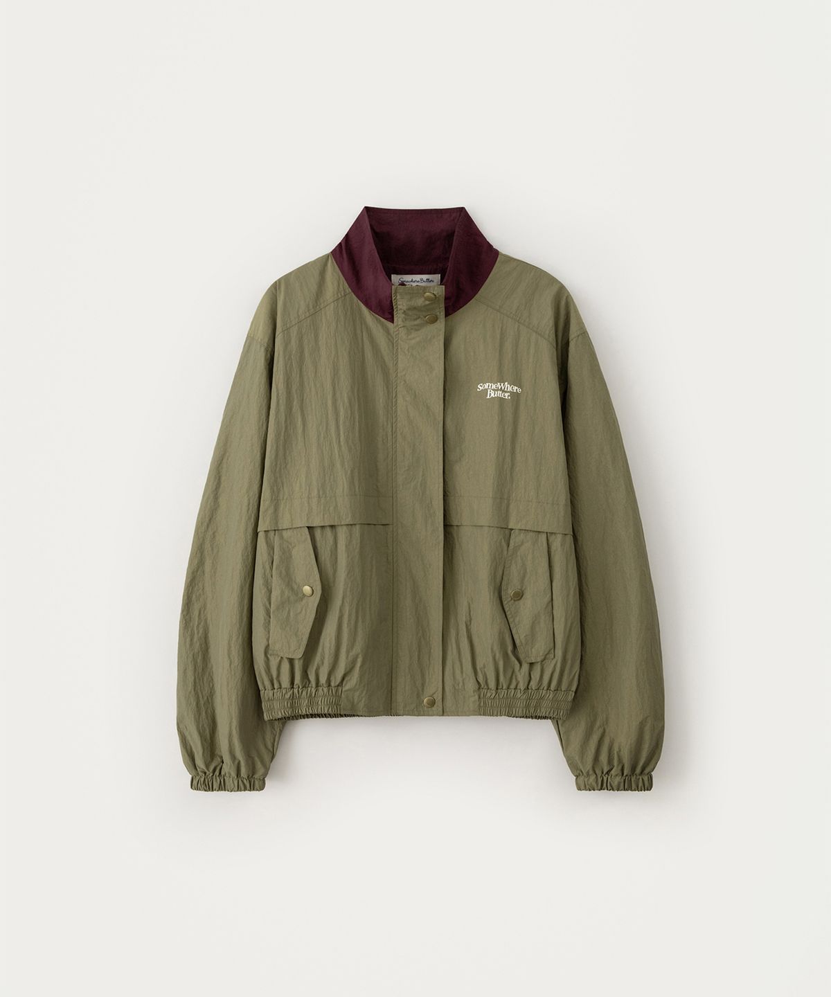 썸웨어버터(SOMEWHEREBUTTER) Vintage Wind Blouson - Khaki