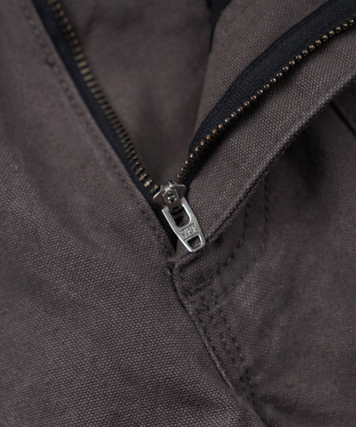 프리즘웍스(FRIZMWORKS) HEAVY CANVAS DESTROYED DOUBLE KNEE PANTS _ MUD