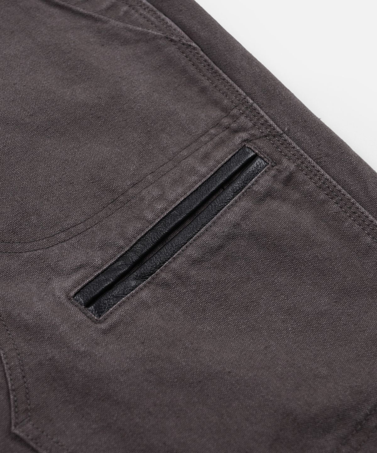 프리즘웍스(FRIZMWORKS) HEAVY CANVAS DESTROYED DOUBLE KNEE PANTS _ MUD