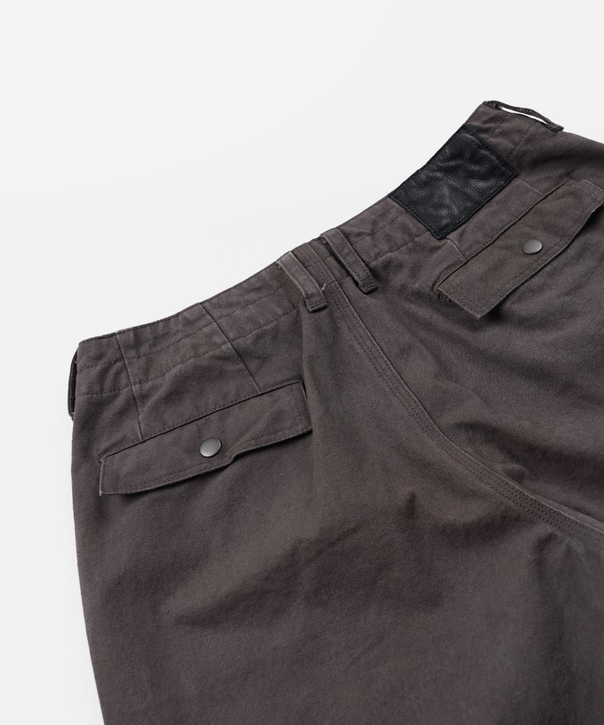 프리즘웍스(FRIZMWORKS) HEAVY CANVAS DESTROYED DOUBLE KNEE PANTS _ MUD