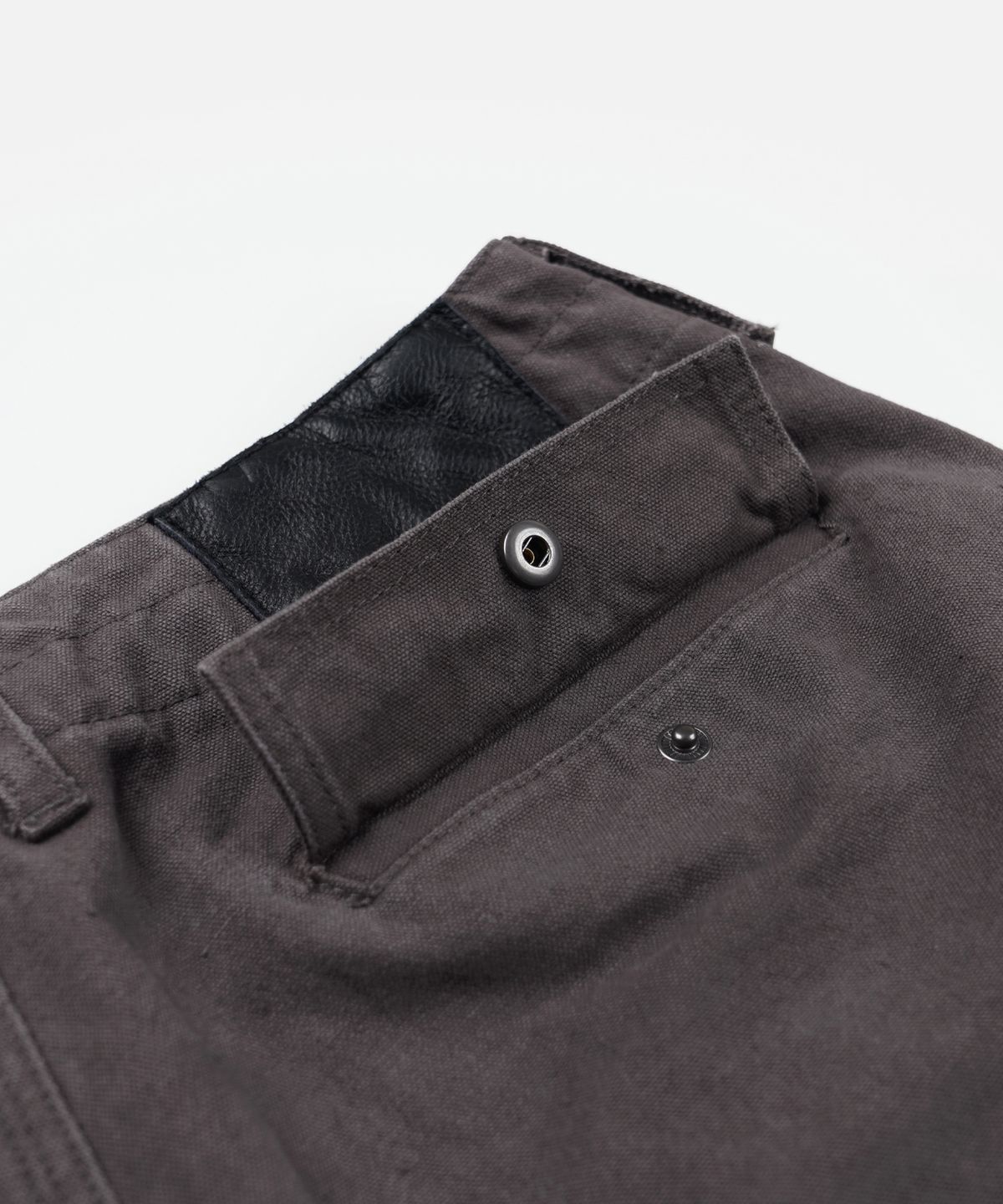 프리즘웍스(FRIZMWORKS) HEAVY CANVAS DESTROYED DOUBLE KNEE PANTS _ MUD