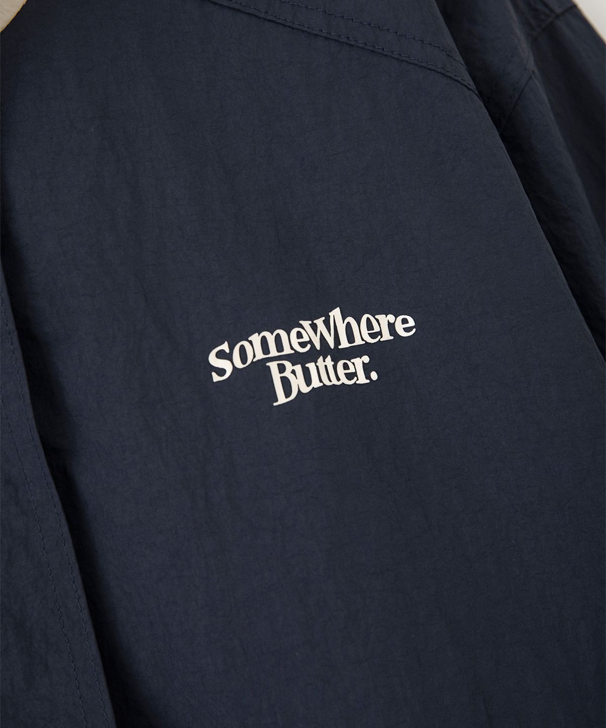 썸웨어버터(SOMEWHEREBUTTER) Vintage Wind Blouson - Navy