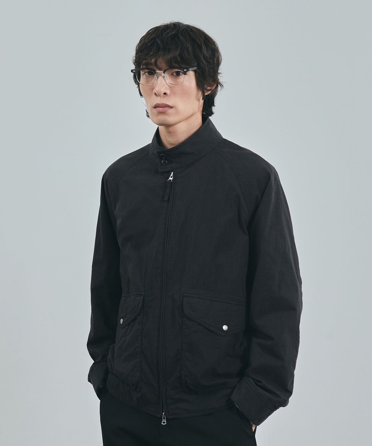 유니폼브릿지(UNIFORM BRIDGE) washed herrington jacket black