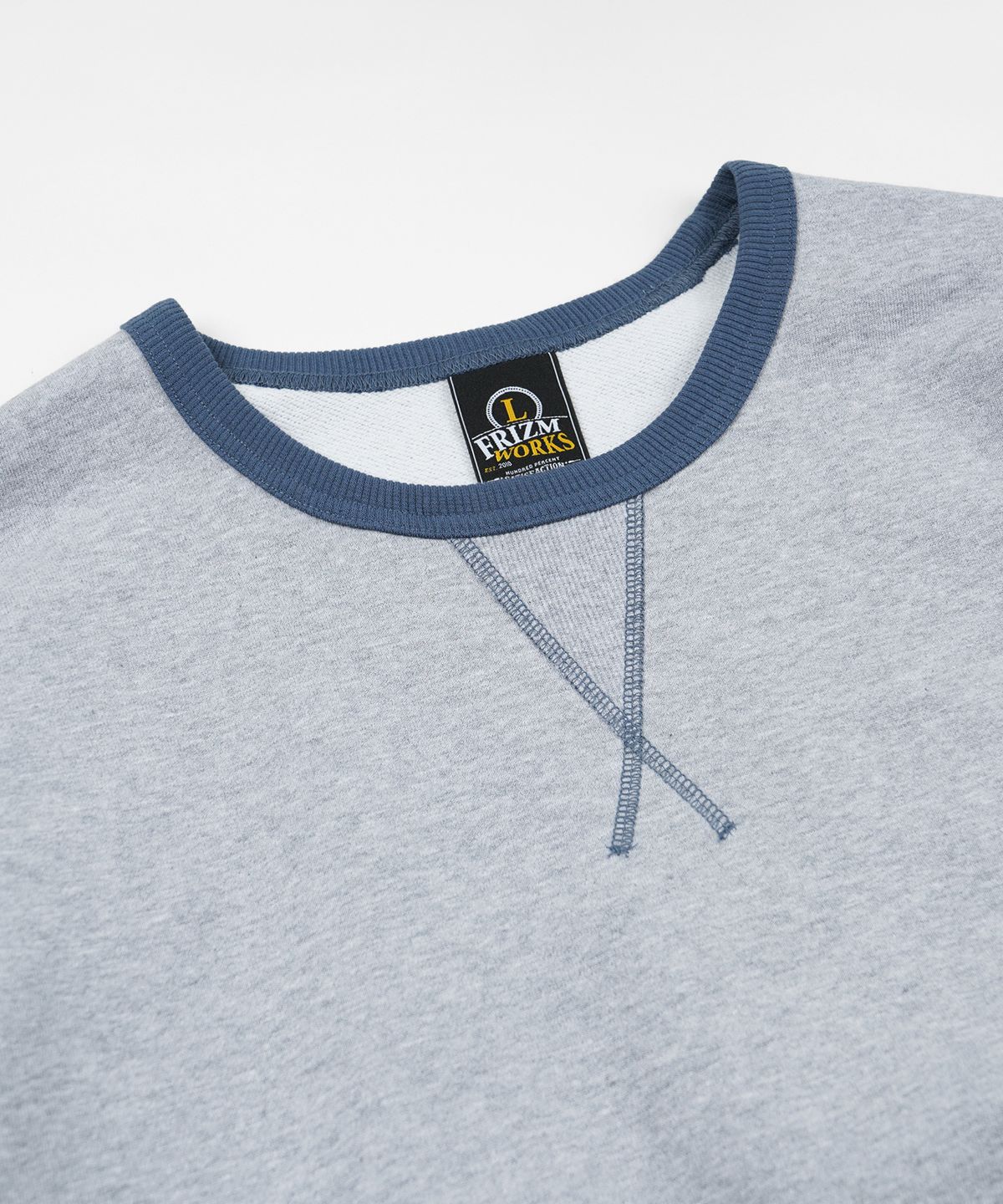 프리즘웍스(FRIZMWORKS) COVER STITCH SWEATSHIRT _ GRAY