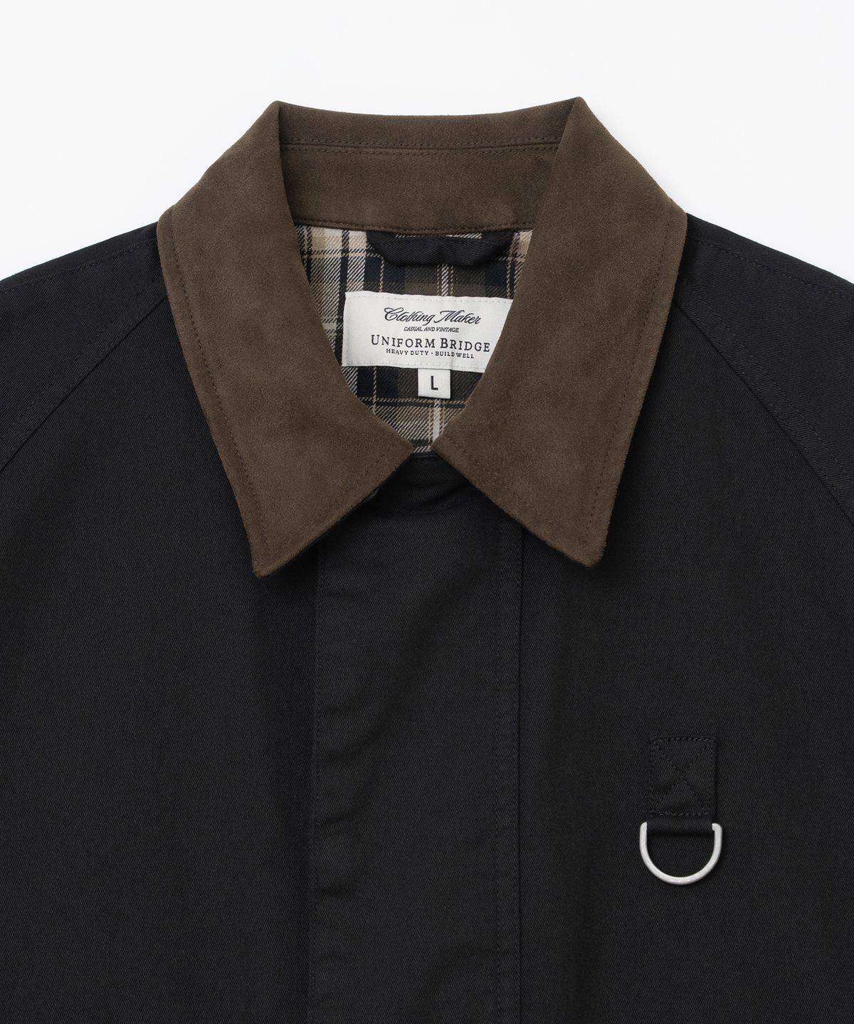 유니폼브릿지(UNIFORM BRIDGE) washed short hunting jacket black