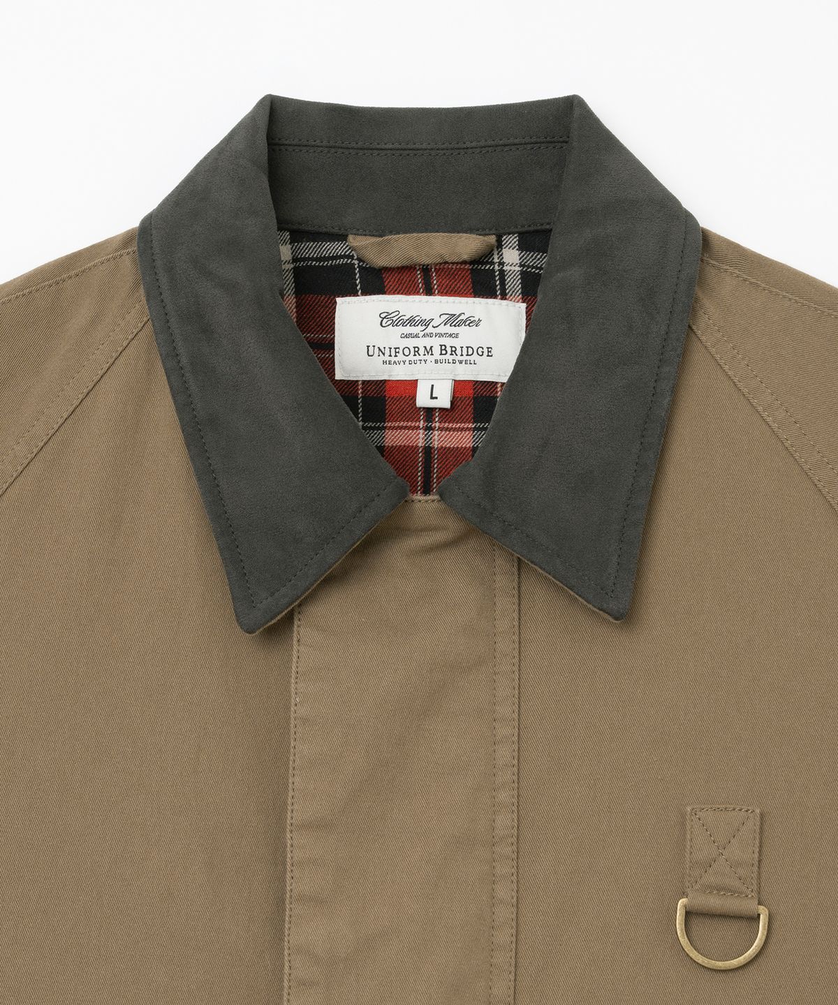 유니폼브릿지(UNIFORM BRIDGE) washed short hunting jacket mocha