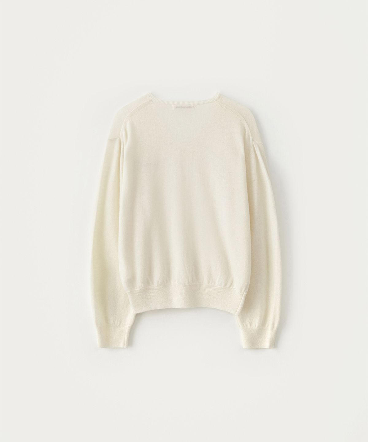 썸웨어버터(SOMEWHEREBUTTER) Roe V-Neck Knit - Ivory