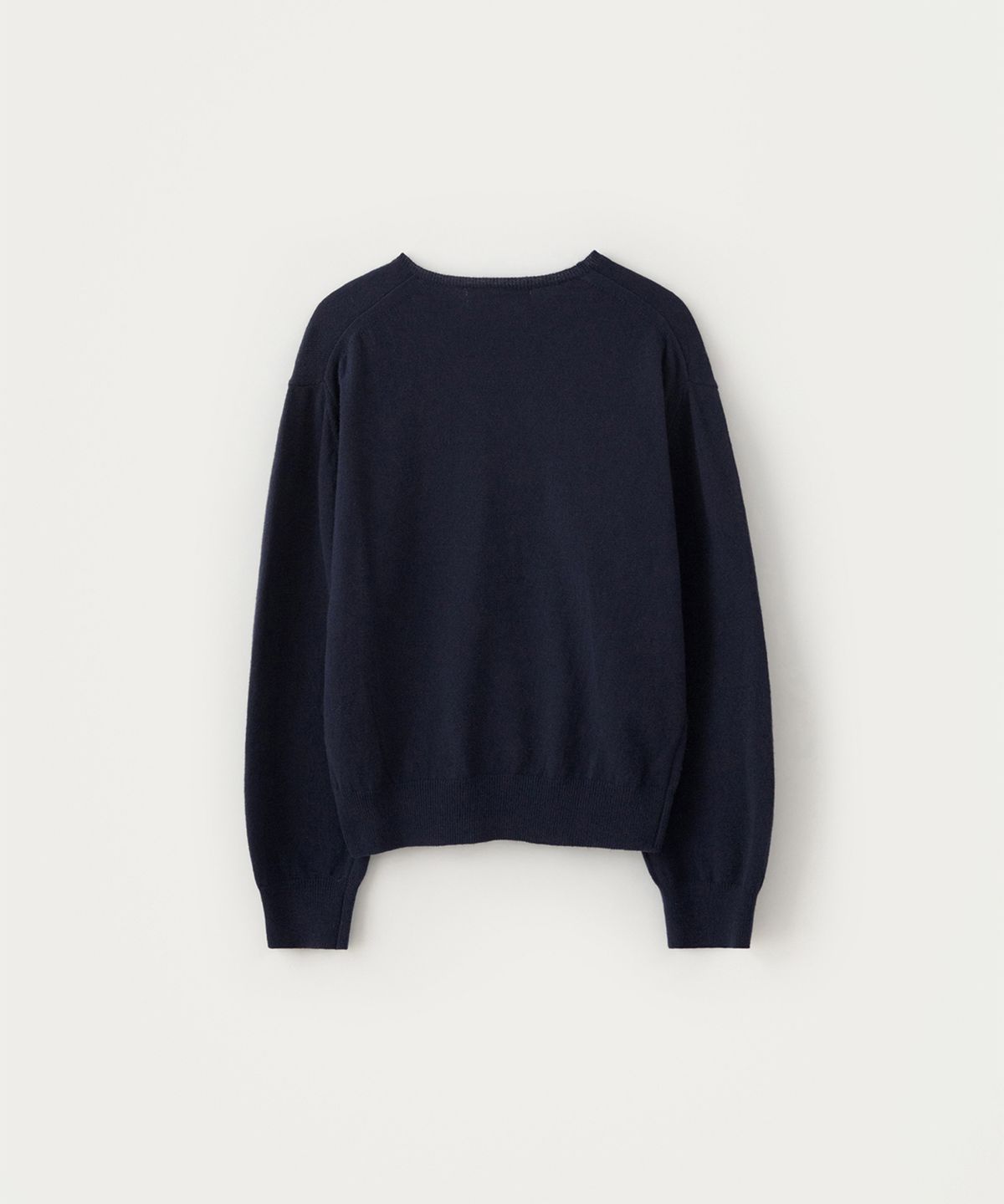 썸웨어버터(SOMEWHEREBUTTER) Roe V-Neck Knit - Navy