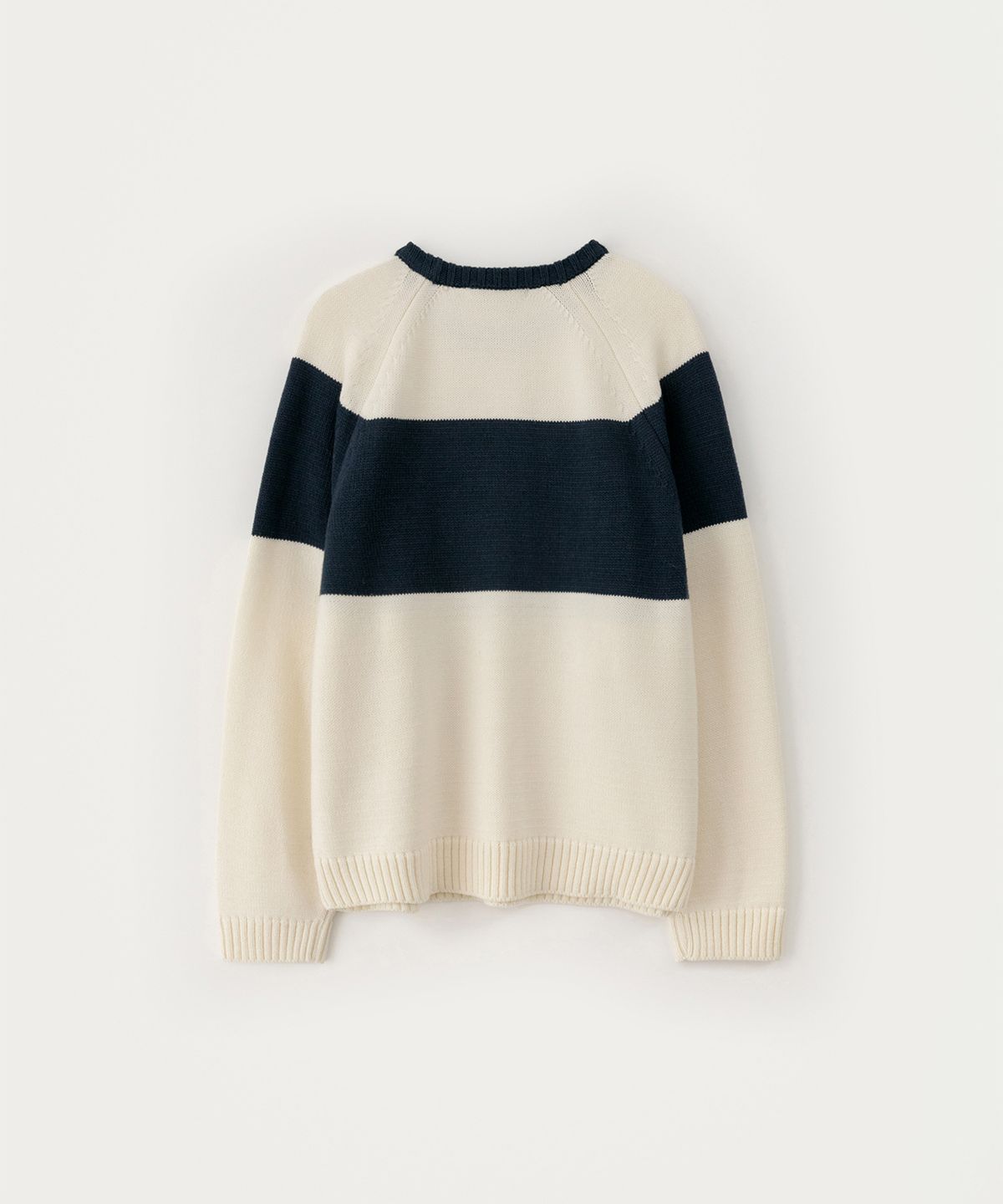 썸웨어버터(SOMEWHEREBUTTER) Casual Wave Logo Knit - Ivory