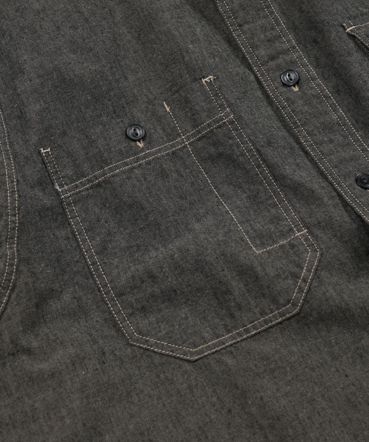 프리즘웍스(FRIZMWORKS) 1920S CHAMBRAY WORK SHIRT _ MUD